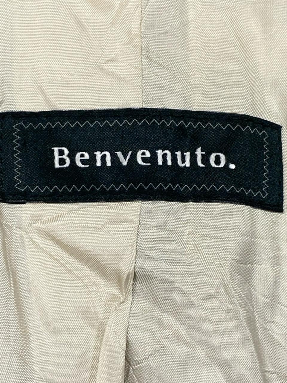 Benvenuto Beige Micro-Check Blazer | Large | Chest 23”