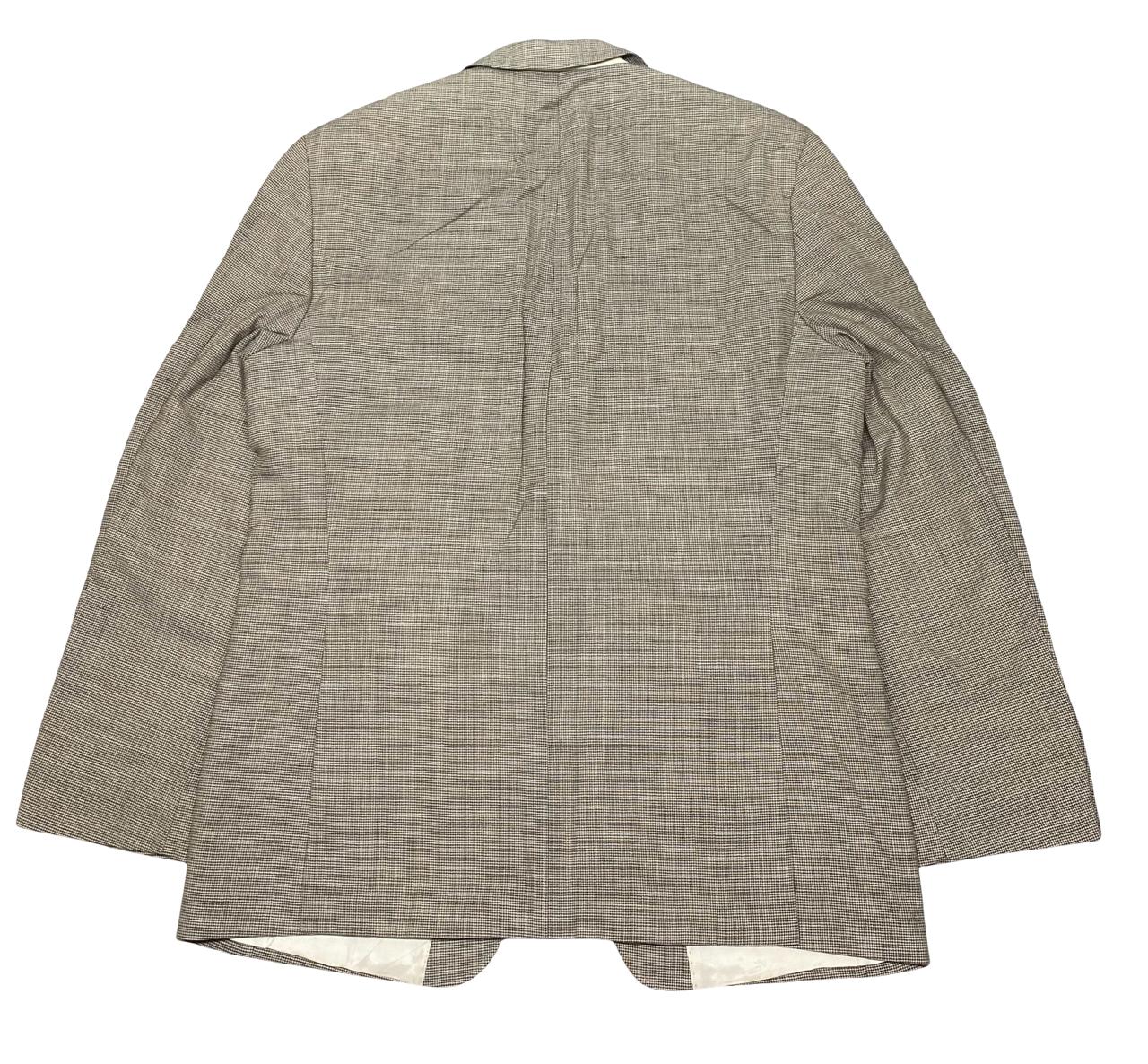 Benvenuto Beige Micro-Check Blazer | Large | Chest 23”