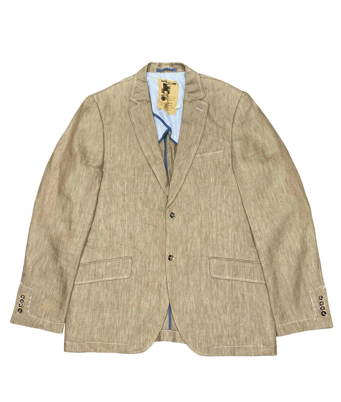 Moscow Beige Linen Blazer | Medium | Chest 22”