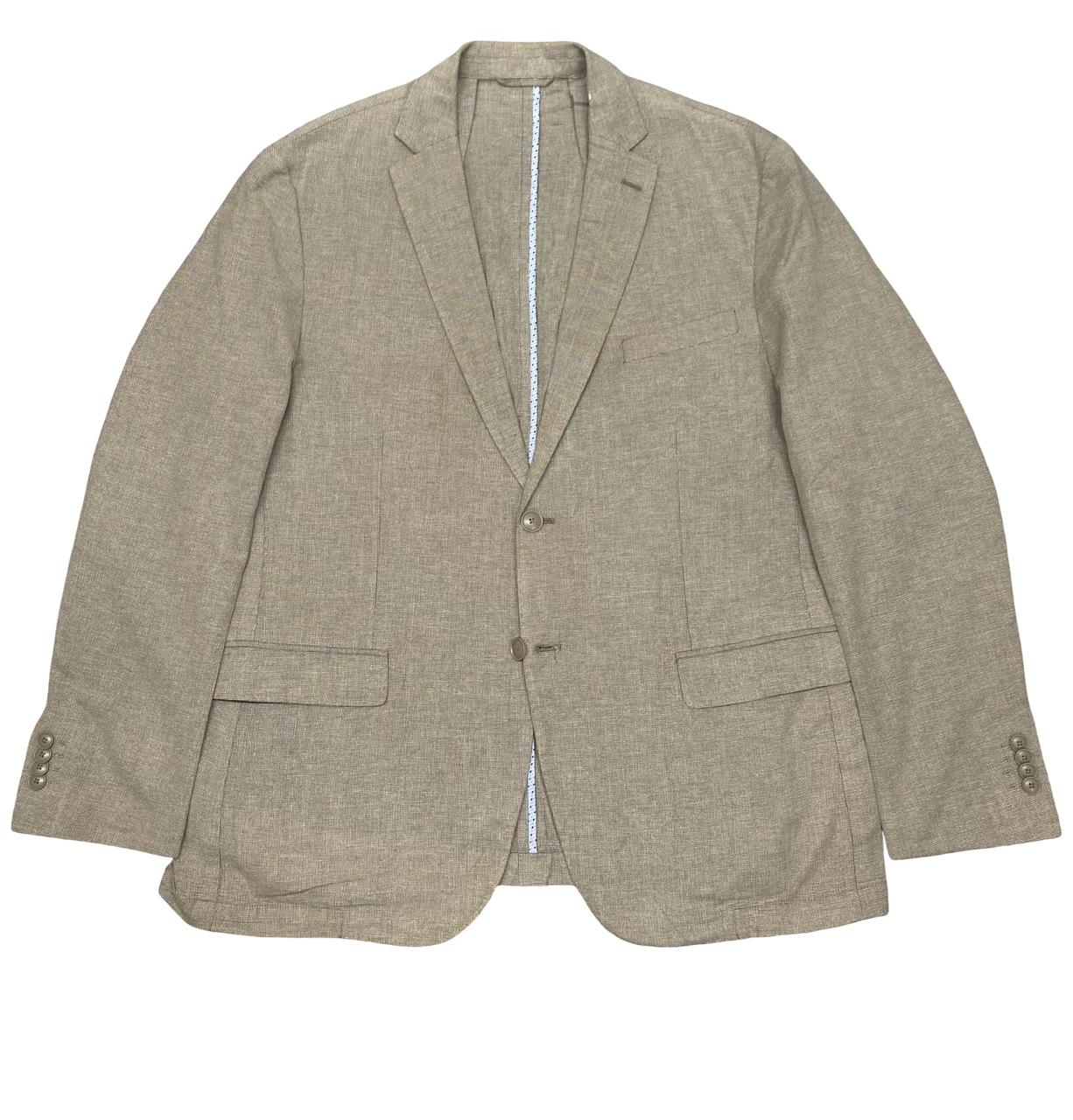 OVS Beige Linen Blazer | Large | Chest 24.5”