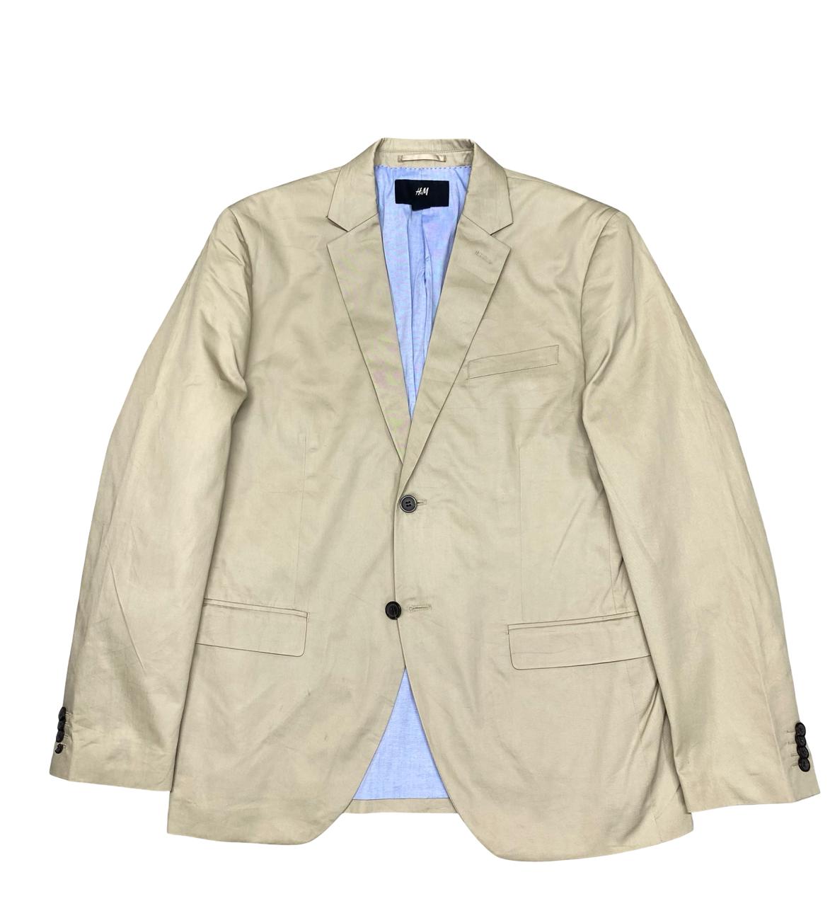 H&M Beige Linen Blazer | Large | Chest 23”