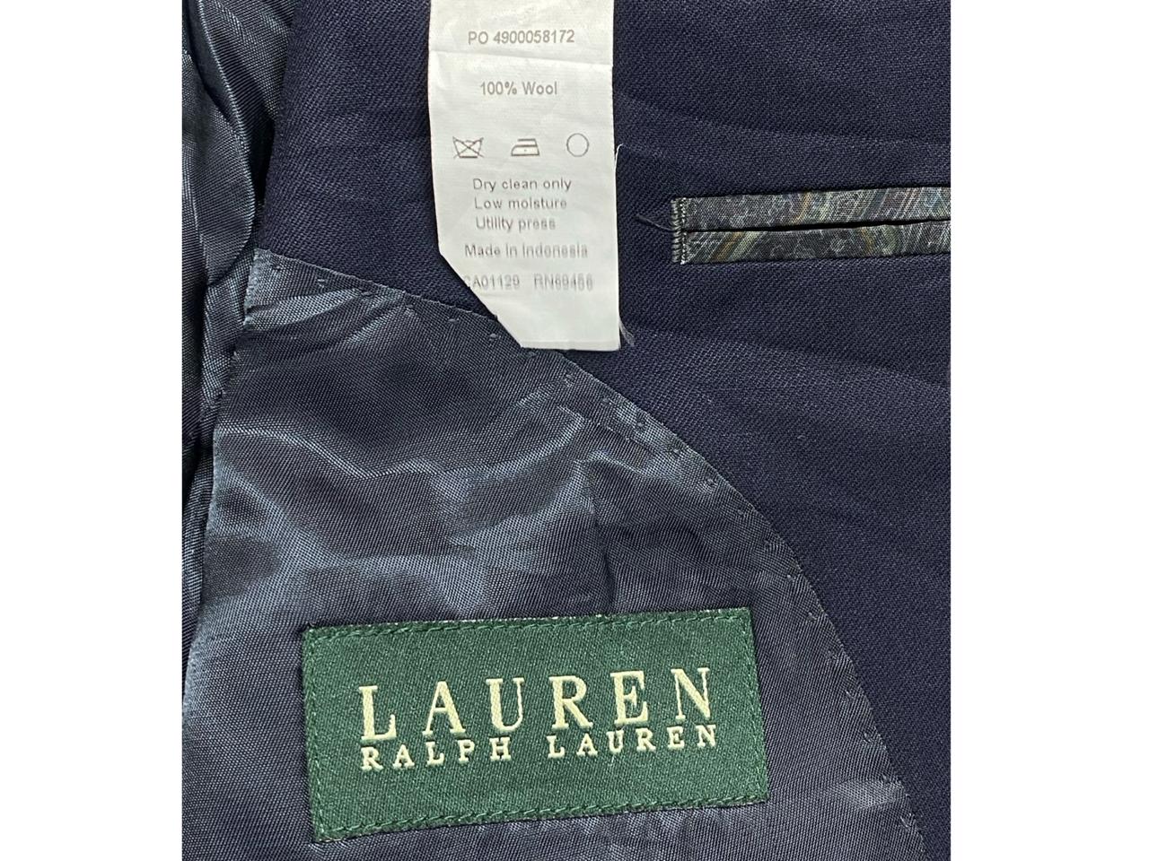 Lauren Ralph Lauren Navy Wool Blazer | Medium | Chest 21.5”