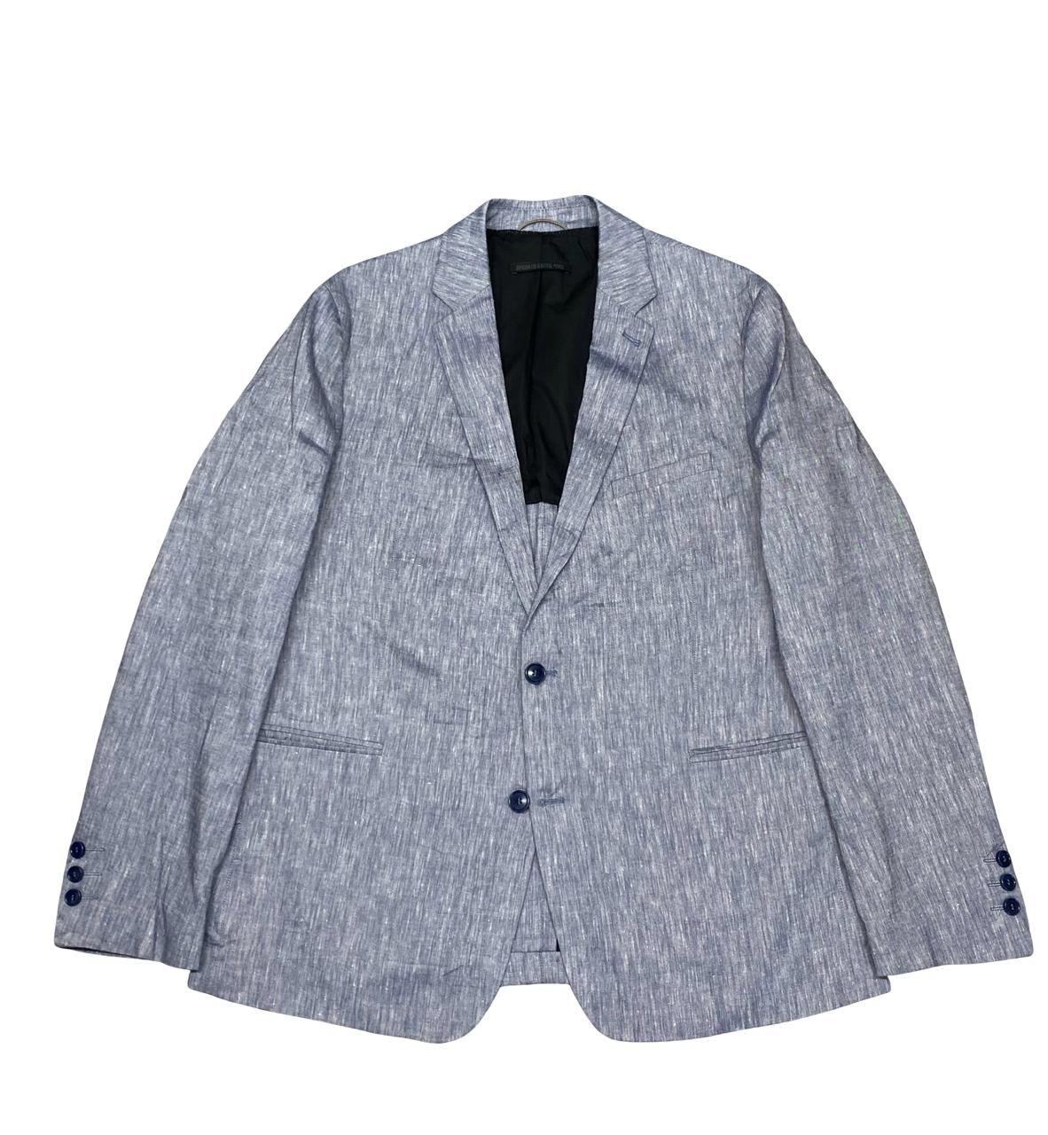 Drykorn Blue Linen Blend Blazer | Medium | Chest 22.5”