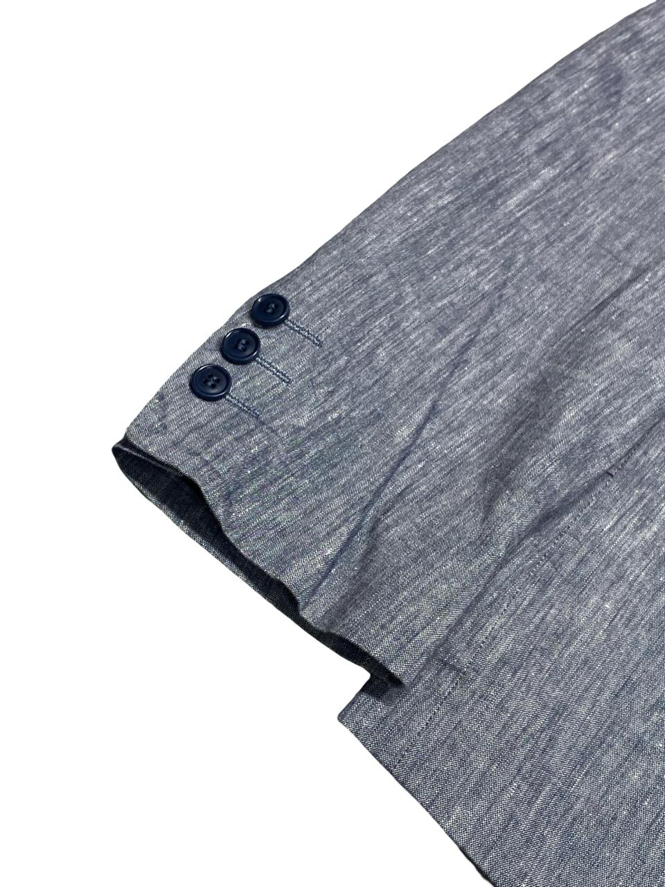 Drykorn Blue Linen Blend Blazer | Medium | Chest 22.5”