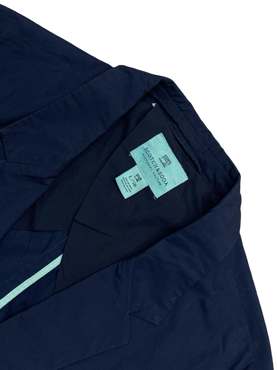 Scotch & Soda Amsterdam Couture Navy Blazer | Size L (50) | Chest 21.5"