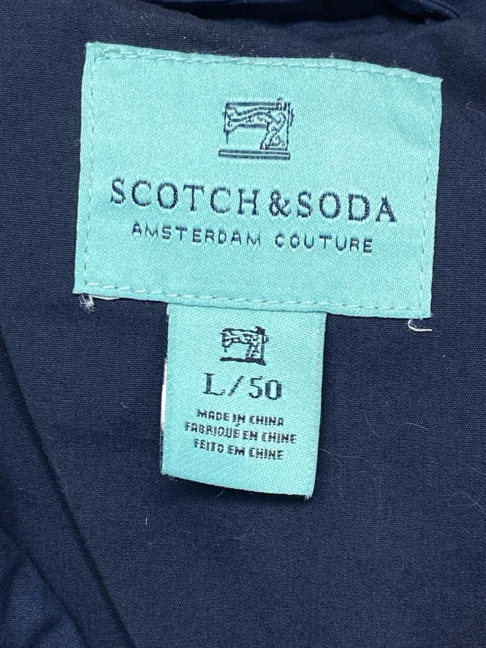 Scotch & Soda Amsterdam Couture Navy Blazer | Size L (50) | Chest 21.5"