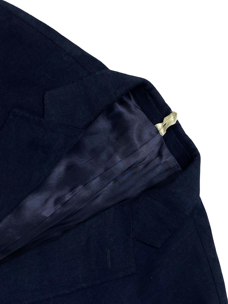 Boggi Milano Navy Blazer with Elbow Patches | Size Medium | Chest 21.5"