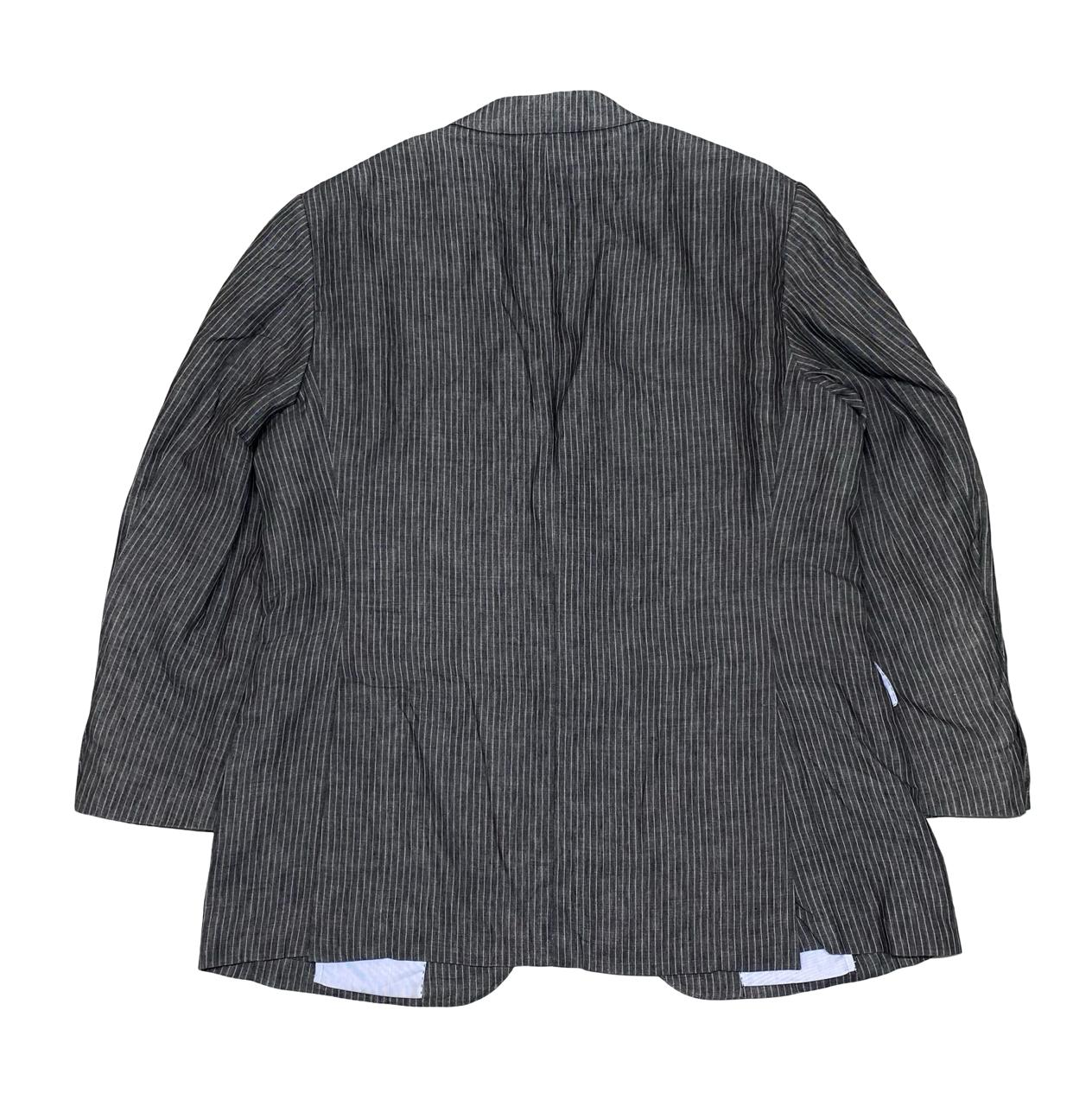 SuitSupply Pure Linen Grey Pinstripe Blazer | Size Large | Chest 23"