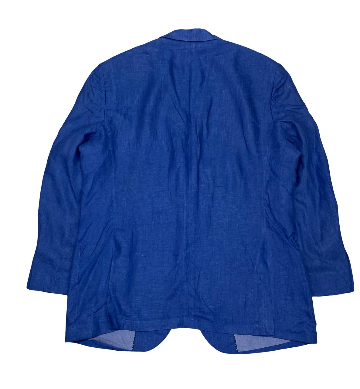 Westbury Tailored Fit Blue Linen Blazer | Size 54 (Large) | Chest 24.5"