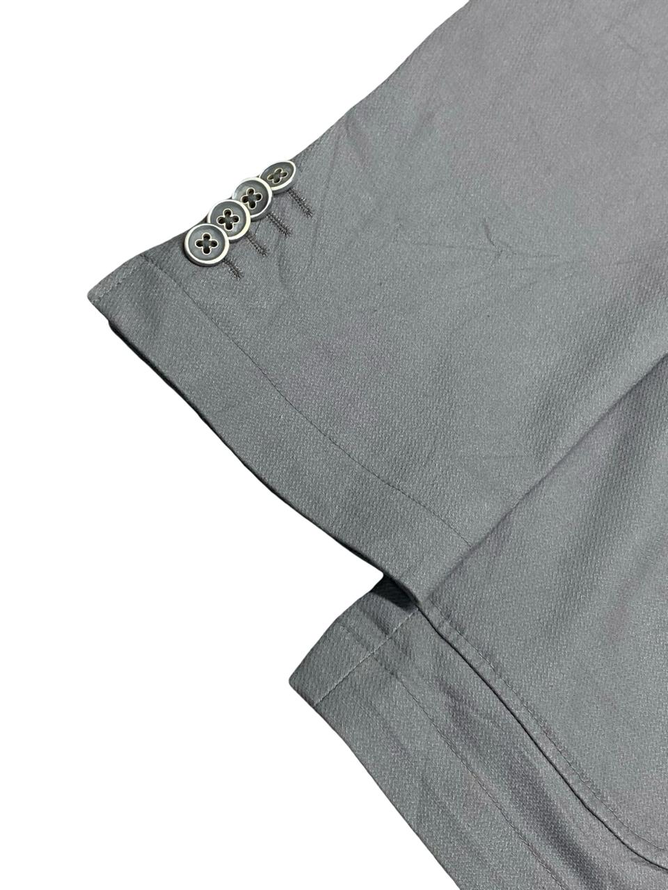 OVS Light Grey Cotton Blazer | Size Medium | Chest 22.5"