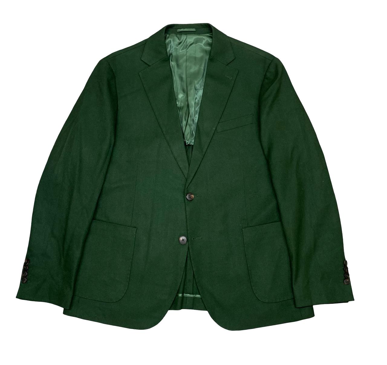 Nazareno Gabrielli Forest Green Blazer | Size Large | Chest 23.5"