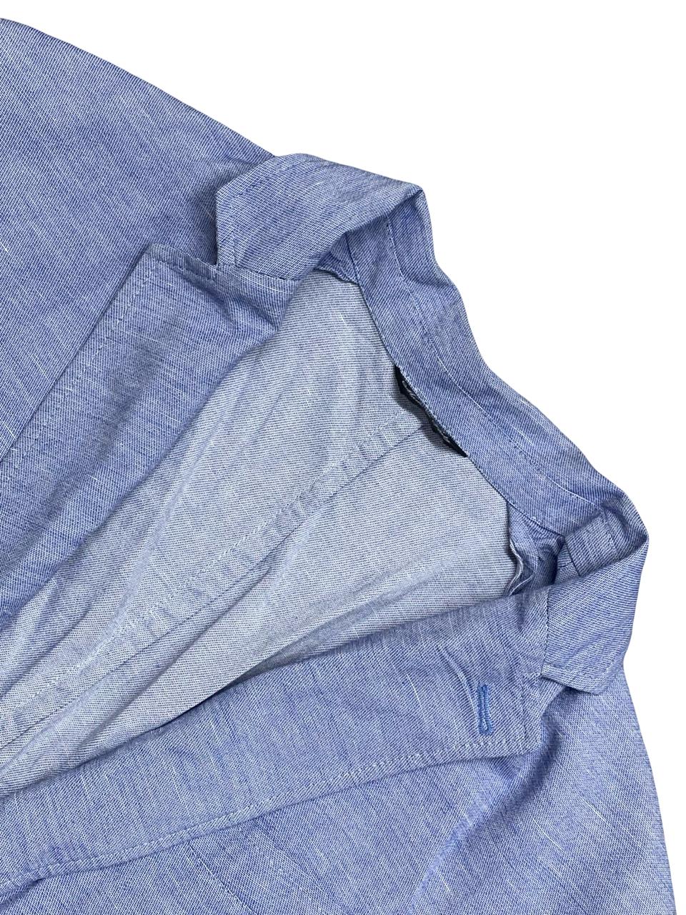 Bespoke Light Blue Linen Blend Blazer | Size Medium | Chest 22"
