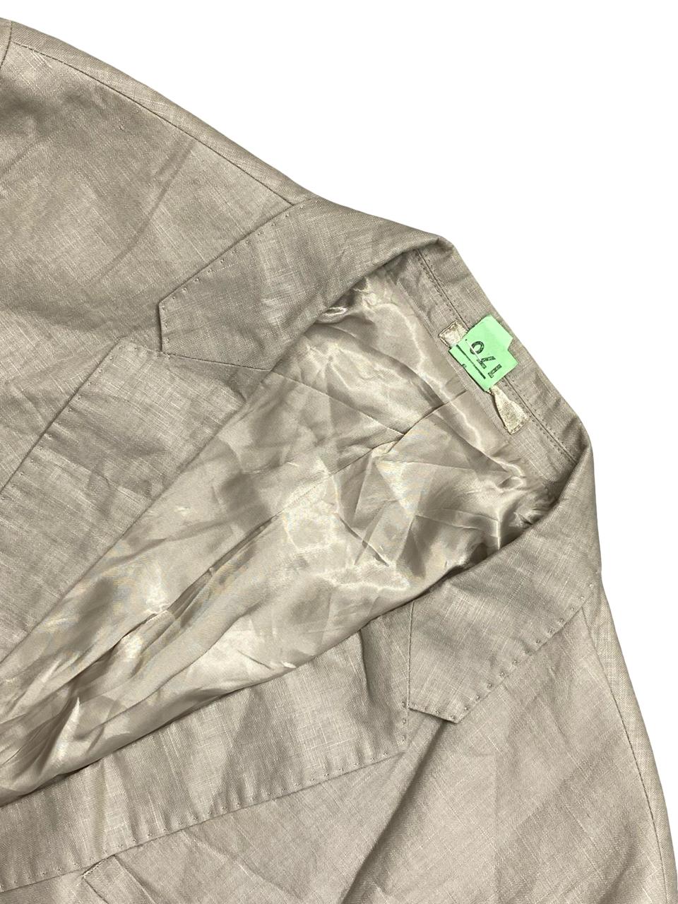 Jules Light Beige Linen Blend Blazer | Size Medium | Chest 22.5"
