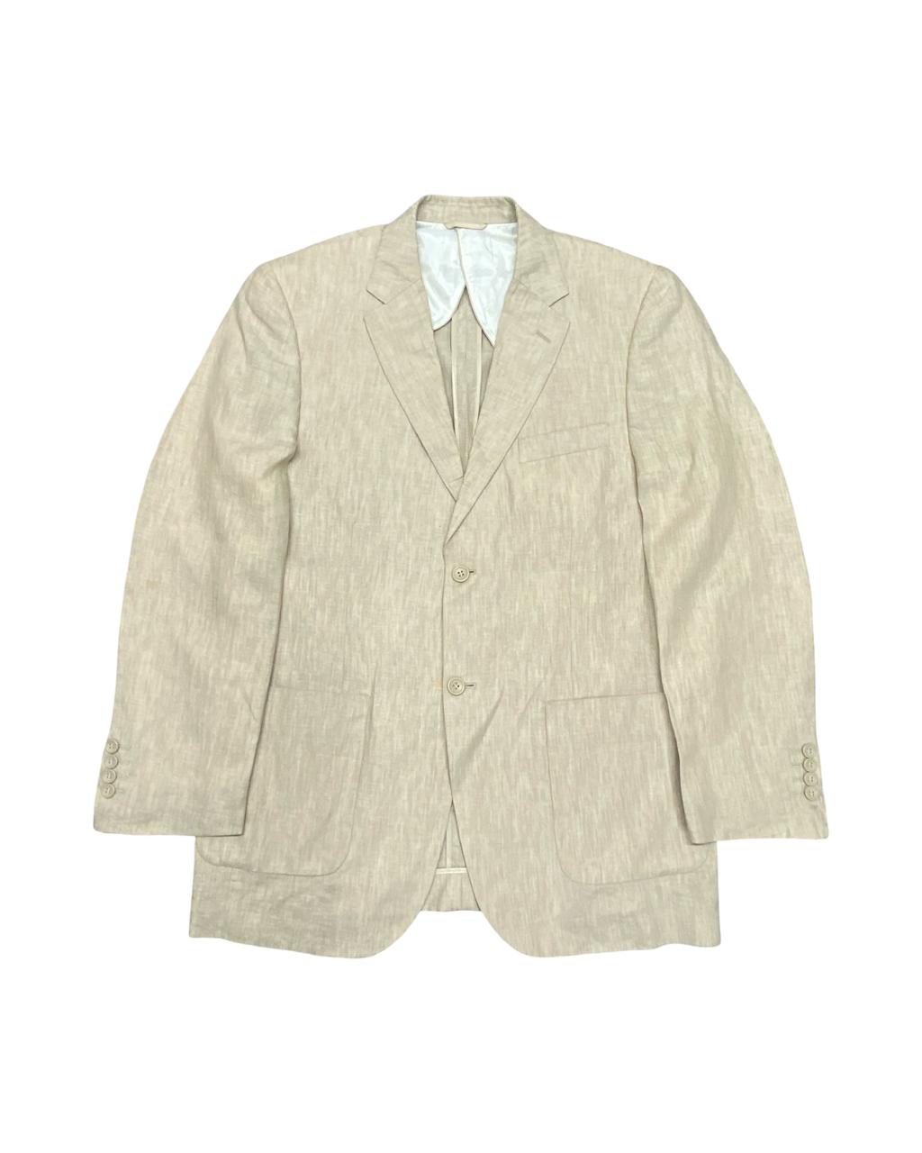 Olly Gan Linen Blend Patch Pocket Blazer | Medium | Chest 22.5”