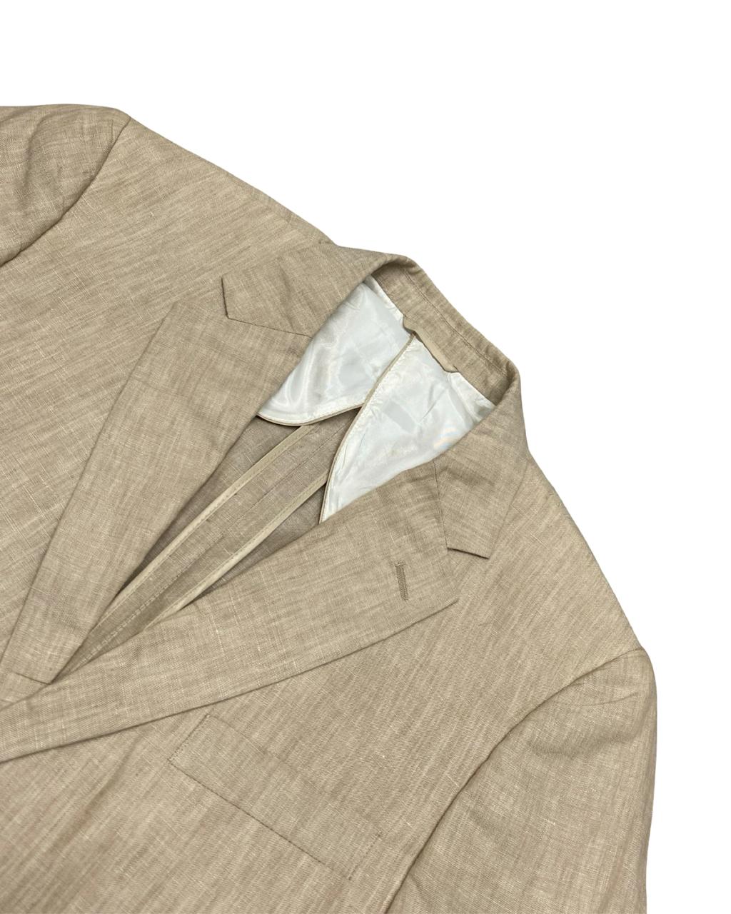 Olly Gan Linen Blend Patch Pocket Blazer | Medium | Chest 22.5”