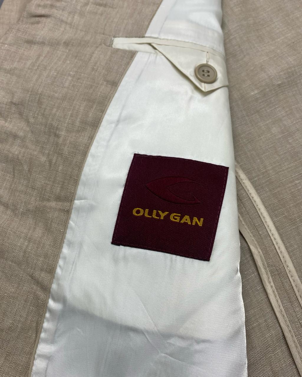 Olly Gan Linen Blend Patch Pocket Blazer | Medium | Chest 22.5”