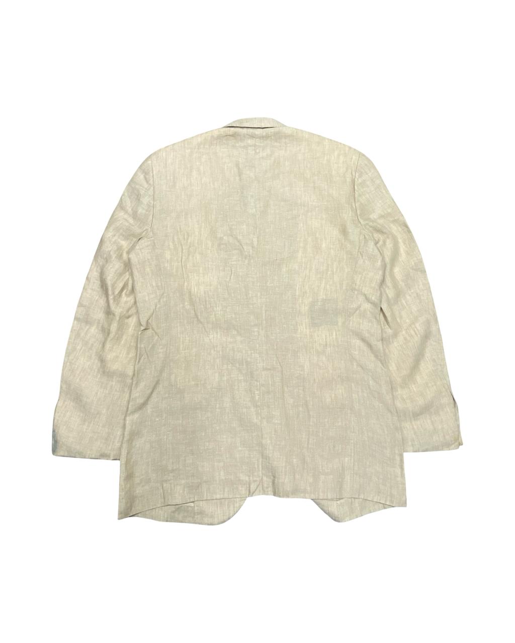 Olly Gan Linen Blend Patch Pocket Blazer | Medium | Chest 22.5”
