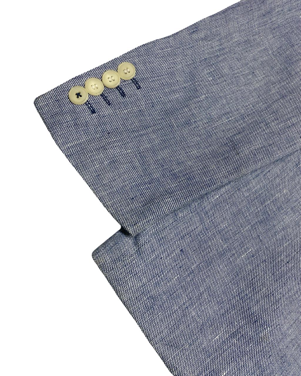 Devred 1902 Elbow Patch Linen Blend Blazer | Medium | Chest 22.5”