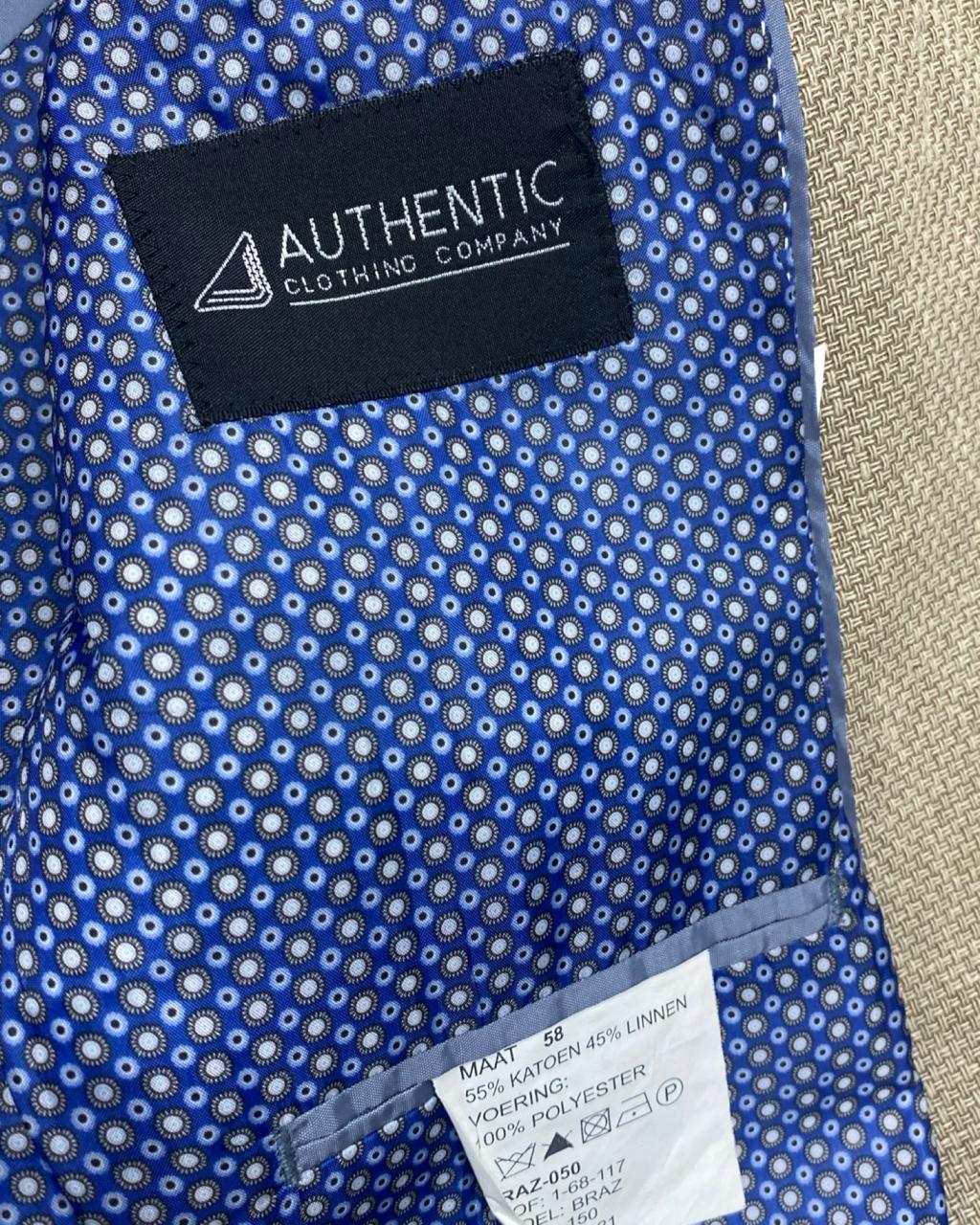 Authentic Clothing Company Herringbone Blazer | Size Large | Chest 24"