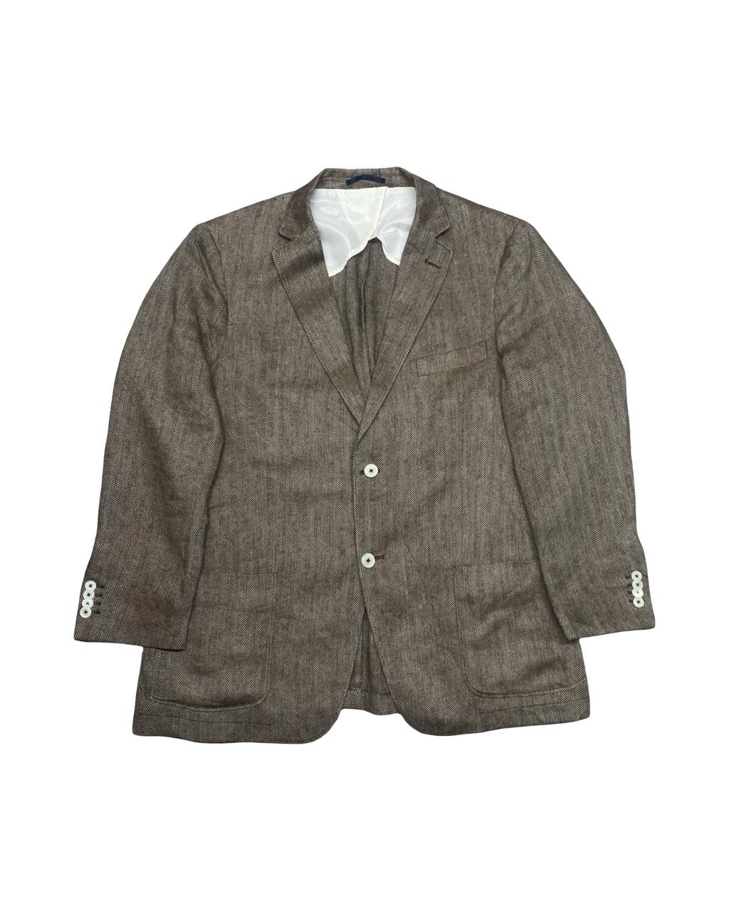 Gant Herringbone Blazer | Large | Chest 24”