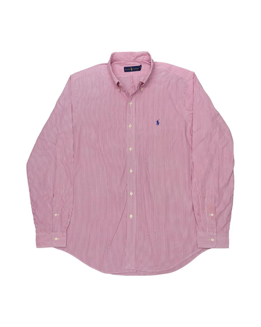Ralph Lauren Striped Oxford Shirt | Large | Chest 24”