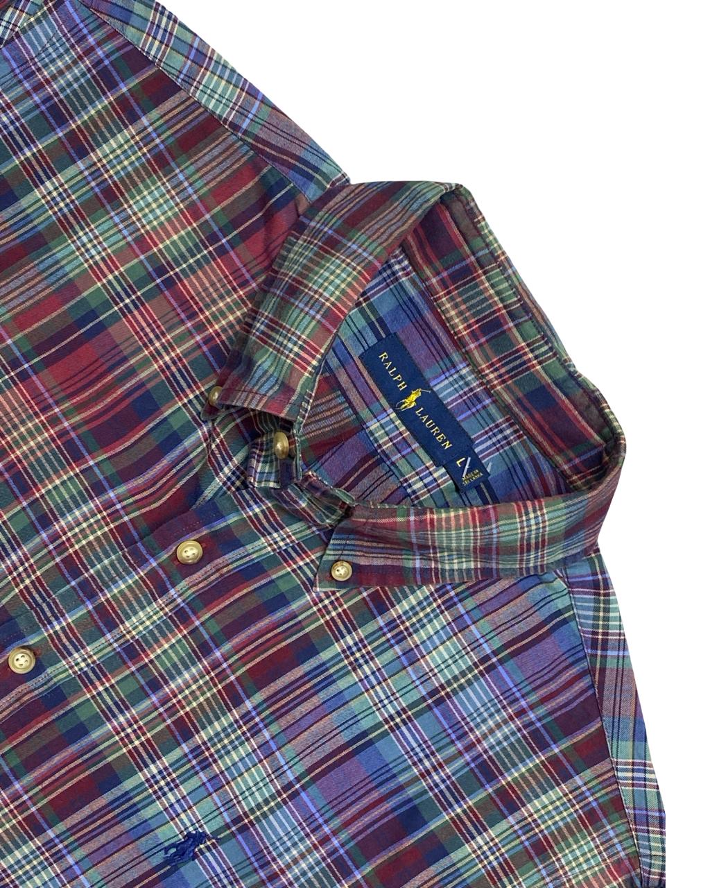 Ralph Lauren Tartan Plaid Shirt | Large | Chest 25”