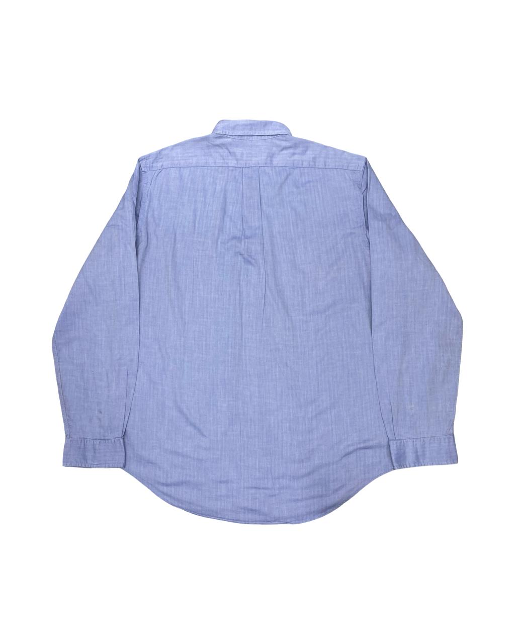 Polo Ralph Lauren Blue Chambray Shirt | Large | Chest 24.5”