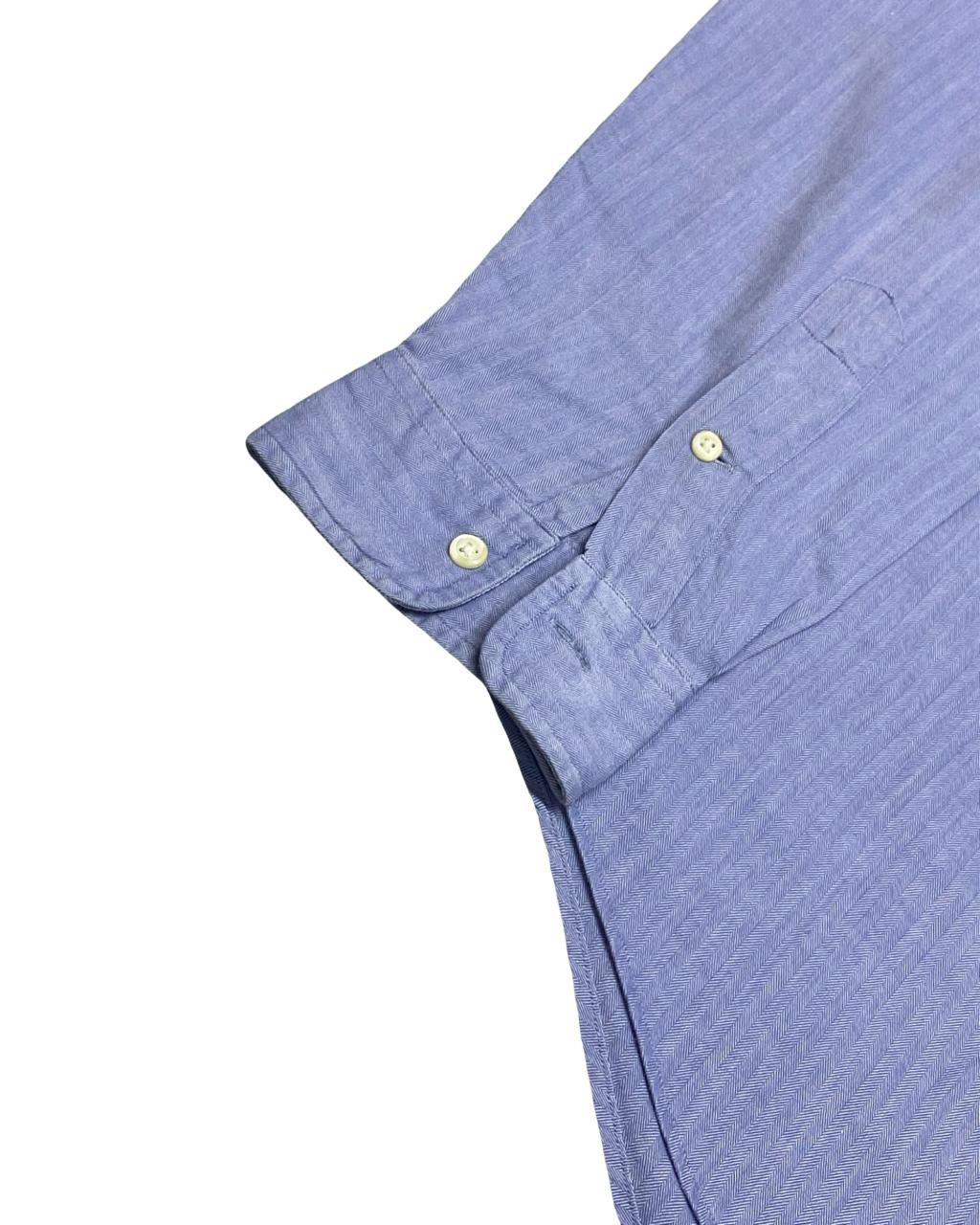 Polo Ralph Lauren Blue Chambray Shirt | Large | Chest 24.5”