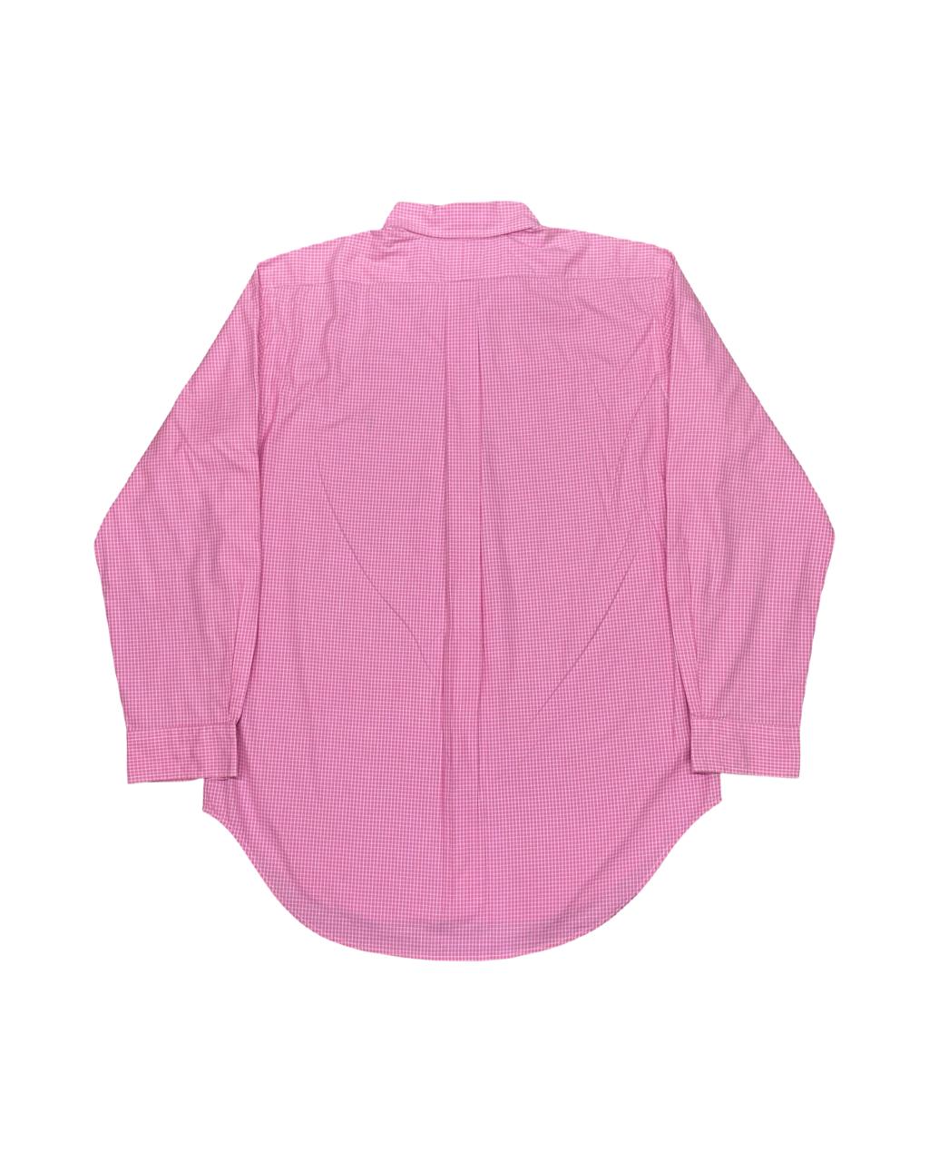 Ralph Lauren Pink Gingham Pattern Shirt | Large | Chest 25”