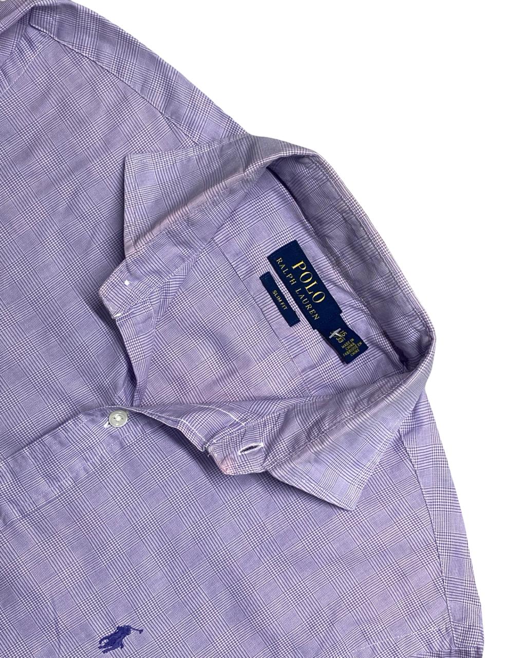 Polo Ralph Lauren Purple Plaid Shirt | Medium | Chest 20.5”