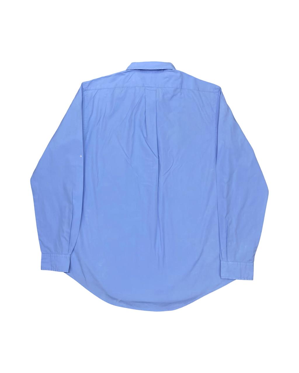 Ralph Lauren Solid Blue Shirt | Large | Chest 24”