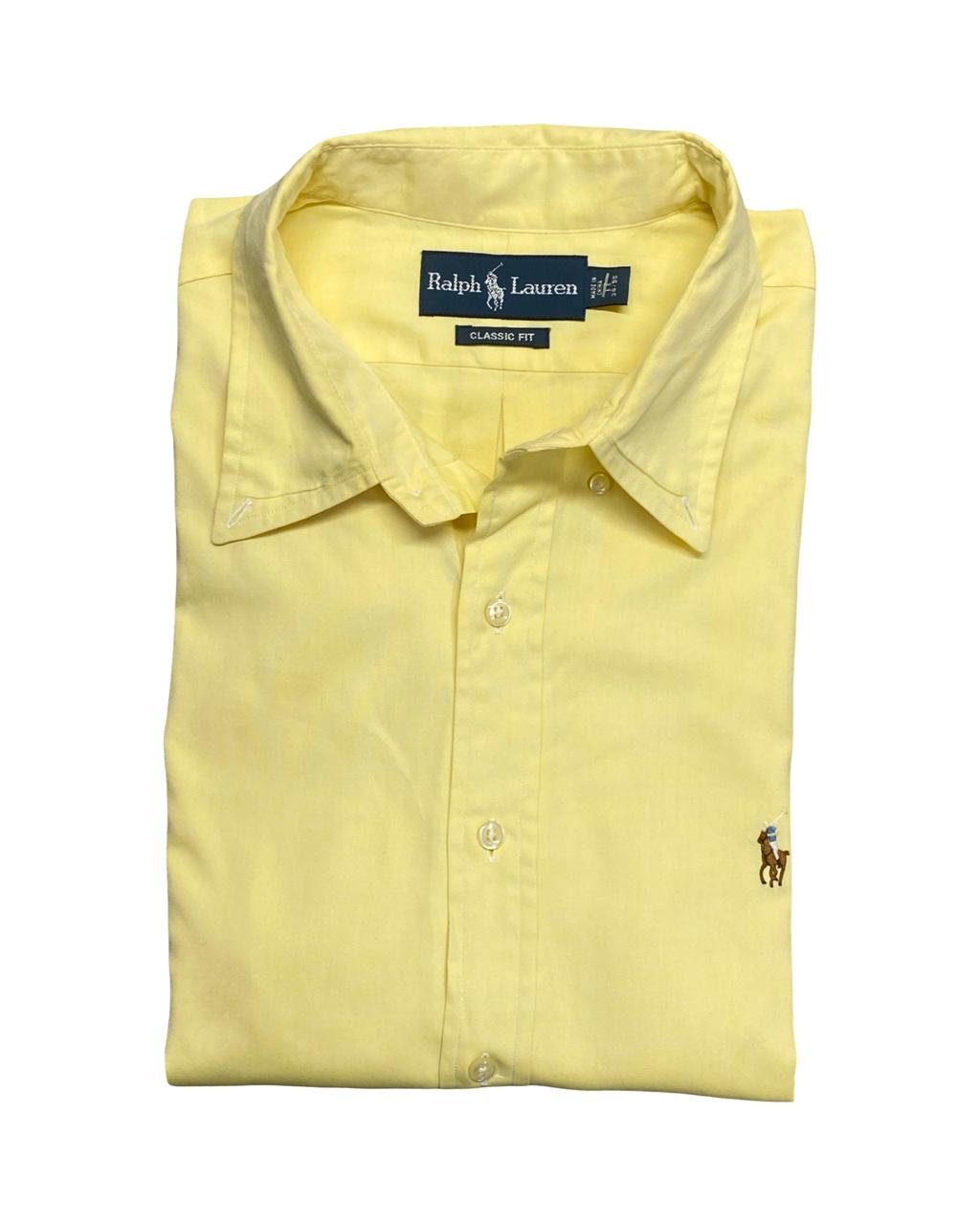 Ralph Lauren Solid Yellow Shirt | XL | Chest 26.5”