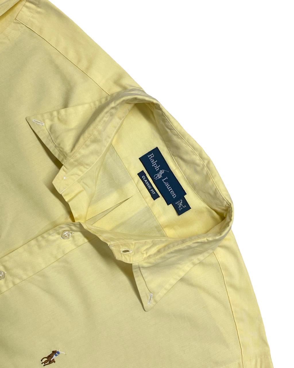 Ralph Lauren Solid Yellow Shirt | XL | Chest 26.5”