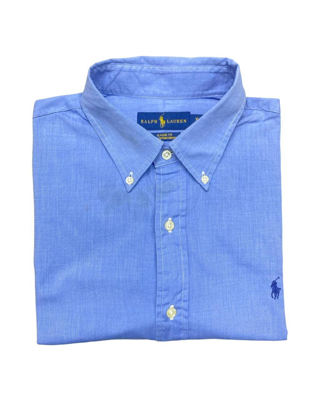 Ralph Lauren Solid Blue Shirt | XL | Chest 26”