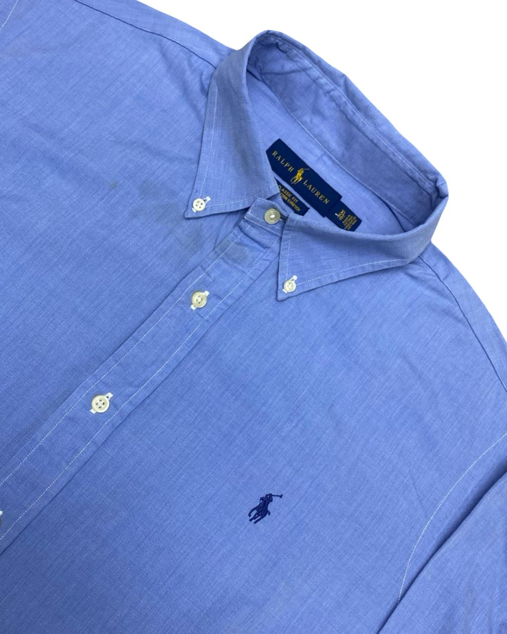 Ralph Lauren Solid Blue Shirt | XL | Chest 26”