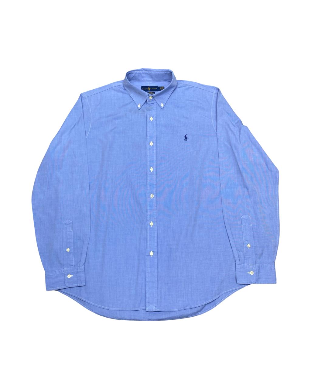 Ralph Lauren Solid Blue Shirt | XL | Chest 26”