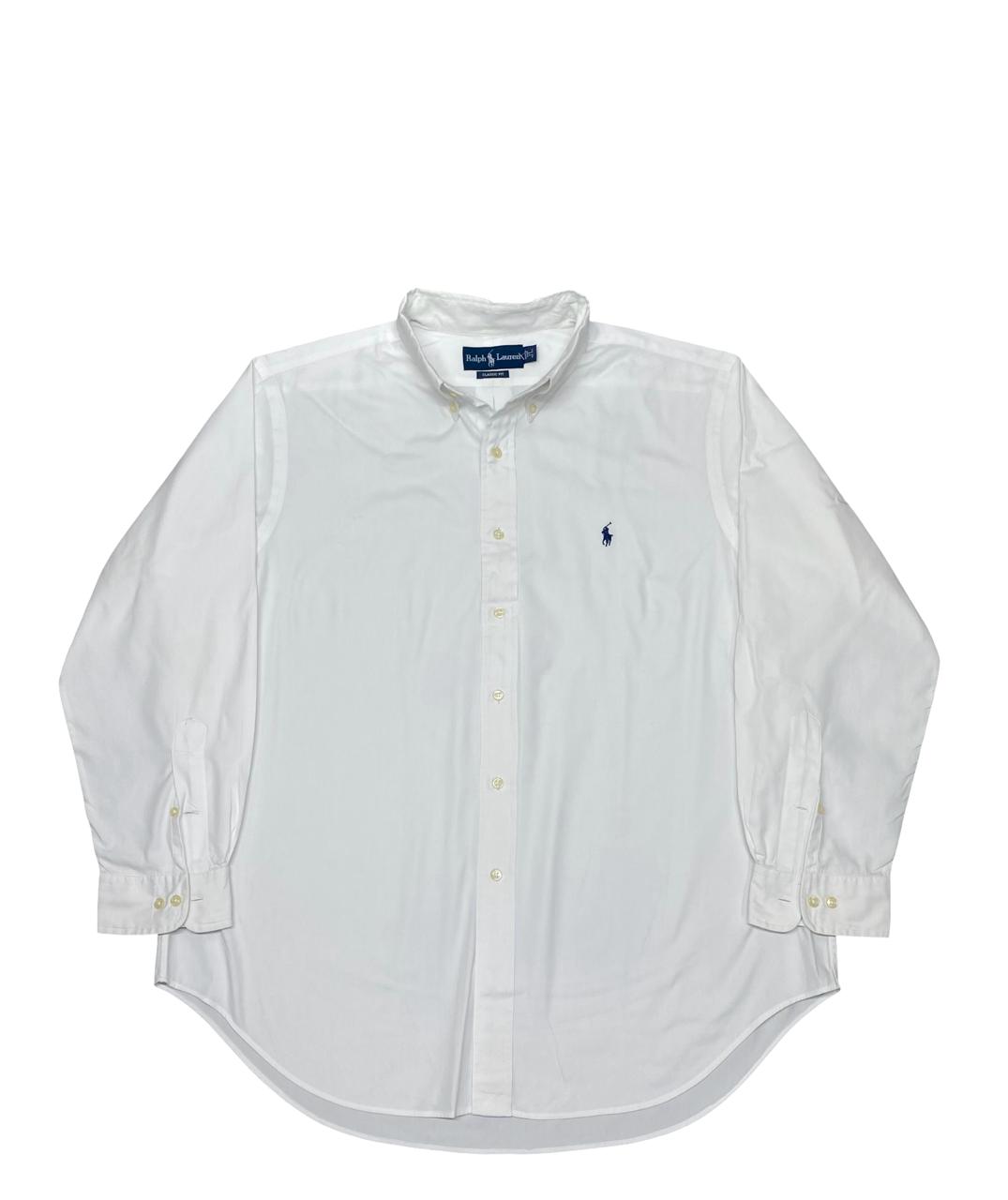 Ralph Lauren White Oxford Shirt | XL | Chest 27.5”