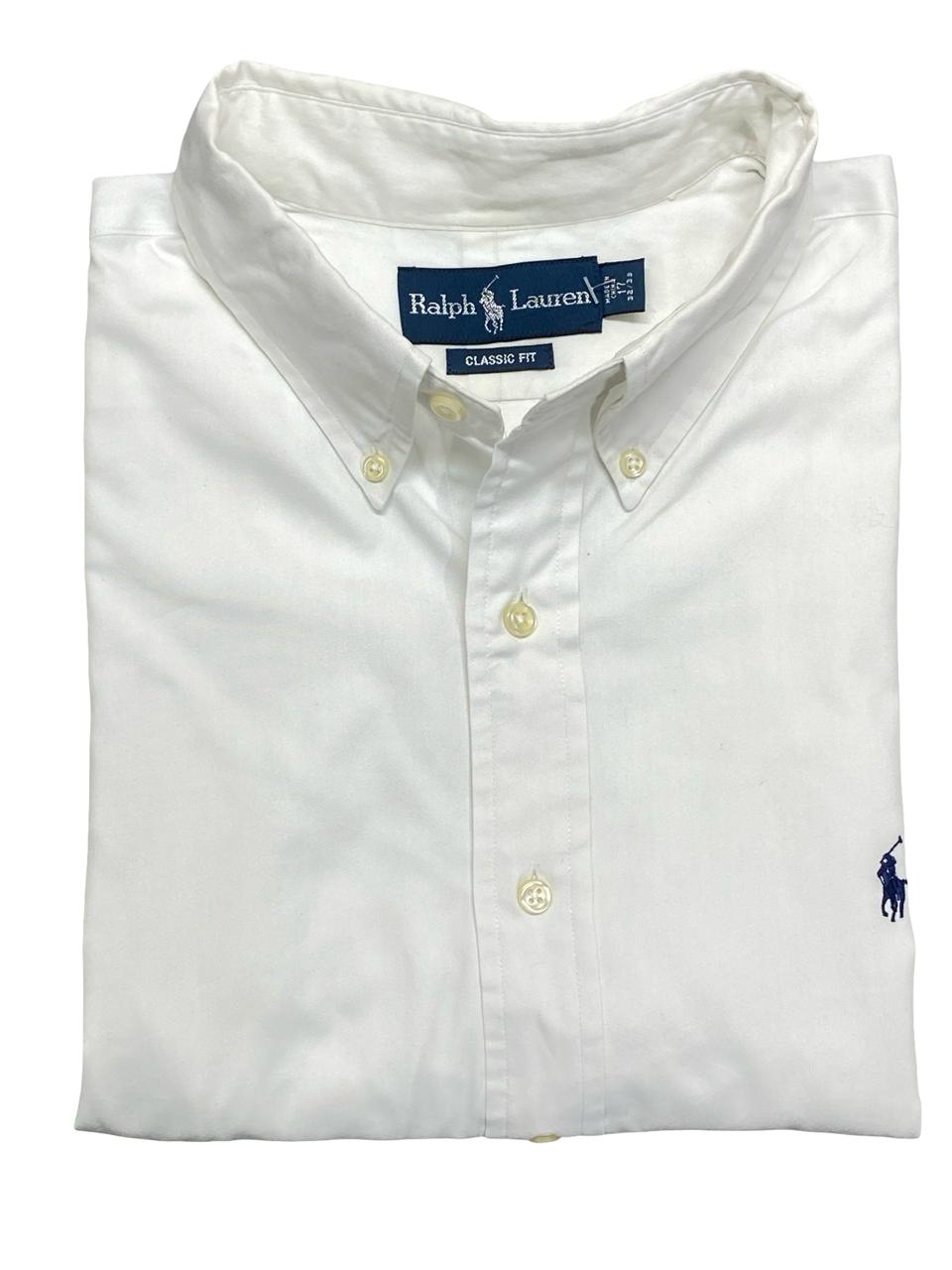 Ralph Lauren White Oxford Shirt | XL | Chest 27.5”