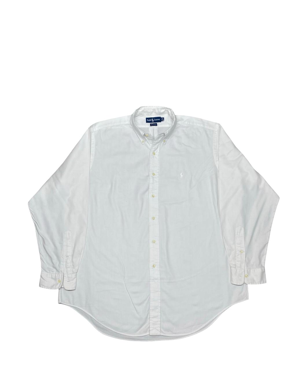 Ralph Lauren White Yarmouth Oxford Shirt | XXL | Chest 28.5”