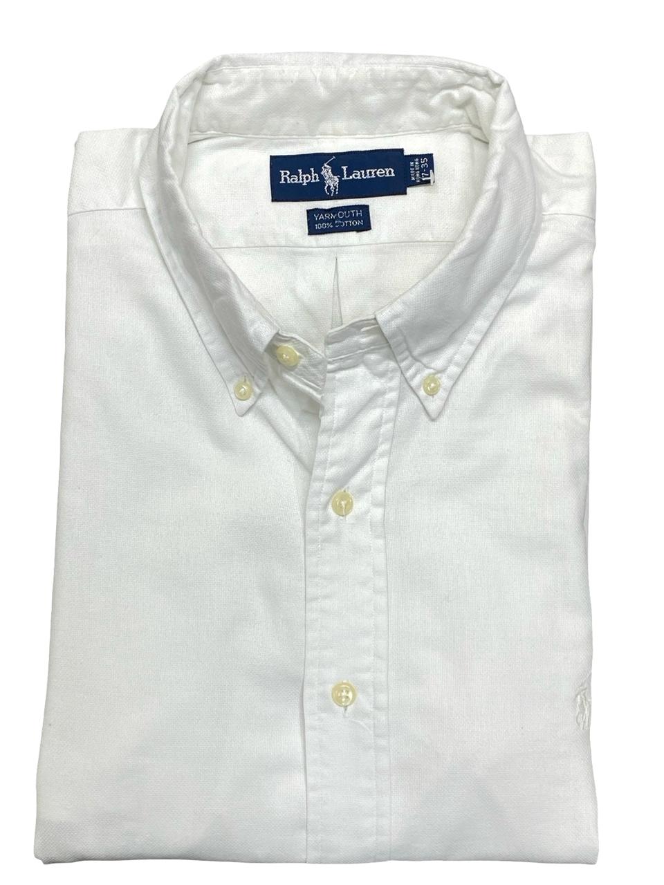 Ralph Lauren White Yarmouth Oxford Shirt | XXL | Chest 28.5”