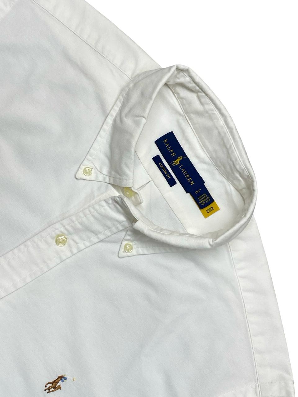 Ralph Lauren White Oxford Shirt | Large | Chest 23.5”