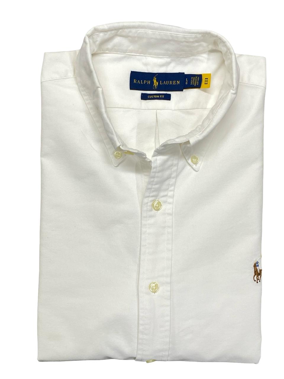 Ralph Lauren White Oxford Shirt | Large | Chest 23.5”