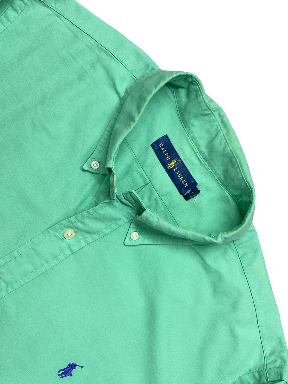 Ralph Lauren Mint Green Oxford Shirt | Large | Chest 24.5”