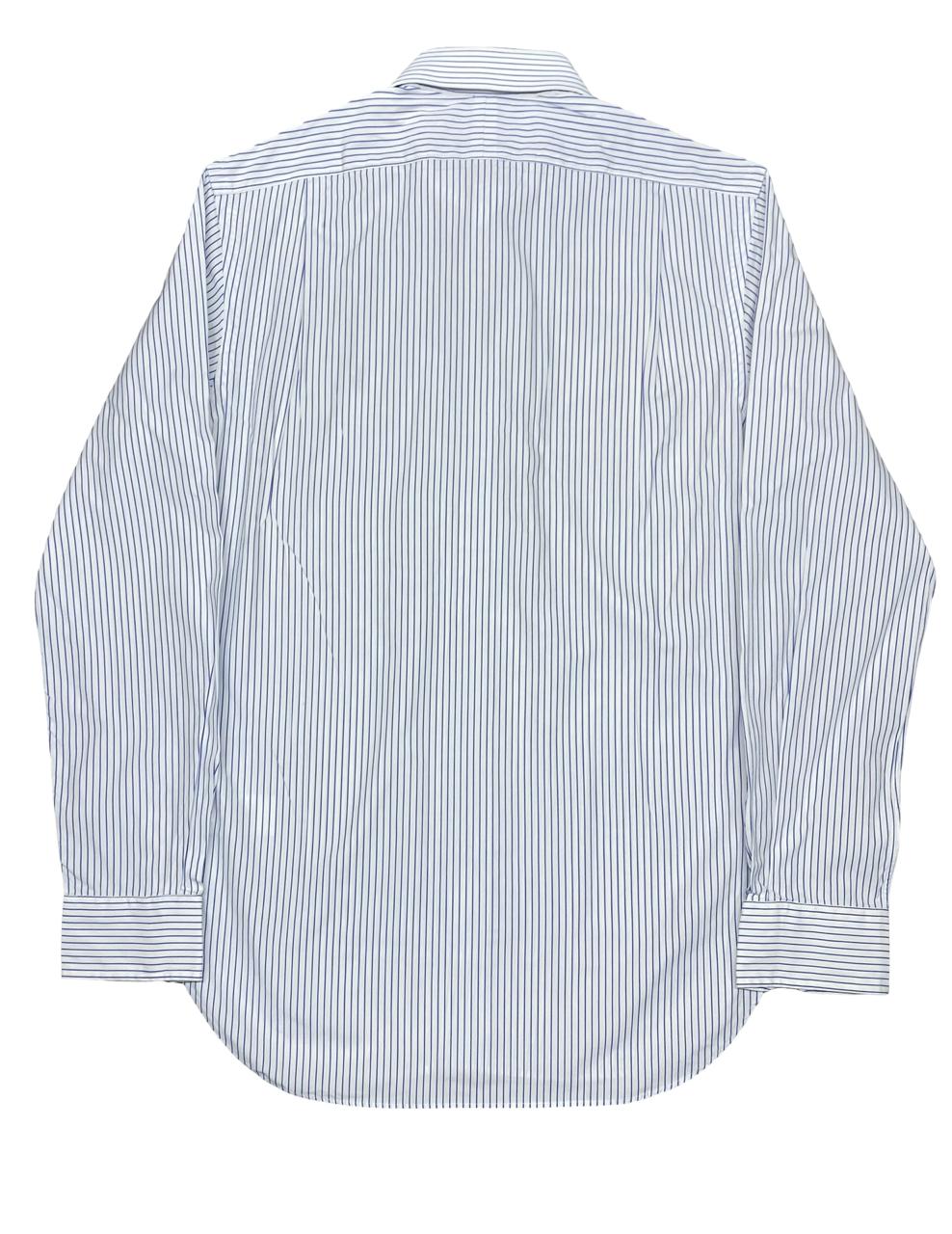 Ralph Lauren Blue Striped Shirt | Small | Chest 20”