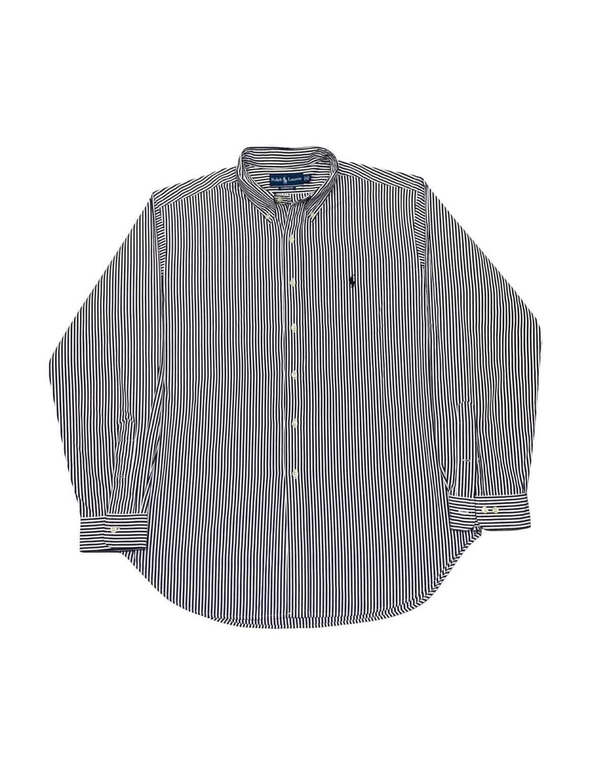 RALPH LAUREN — STRIPED BUTTON-DOWN SHIRT