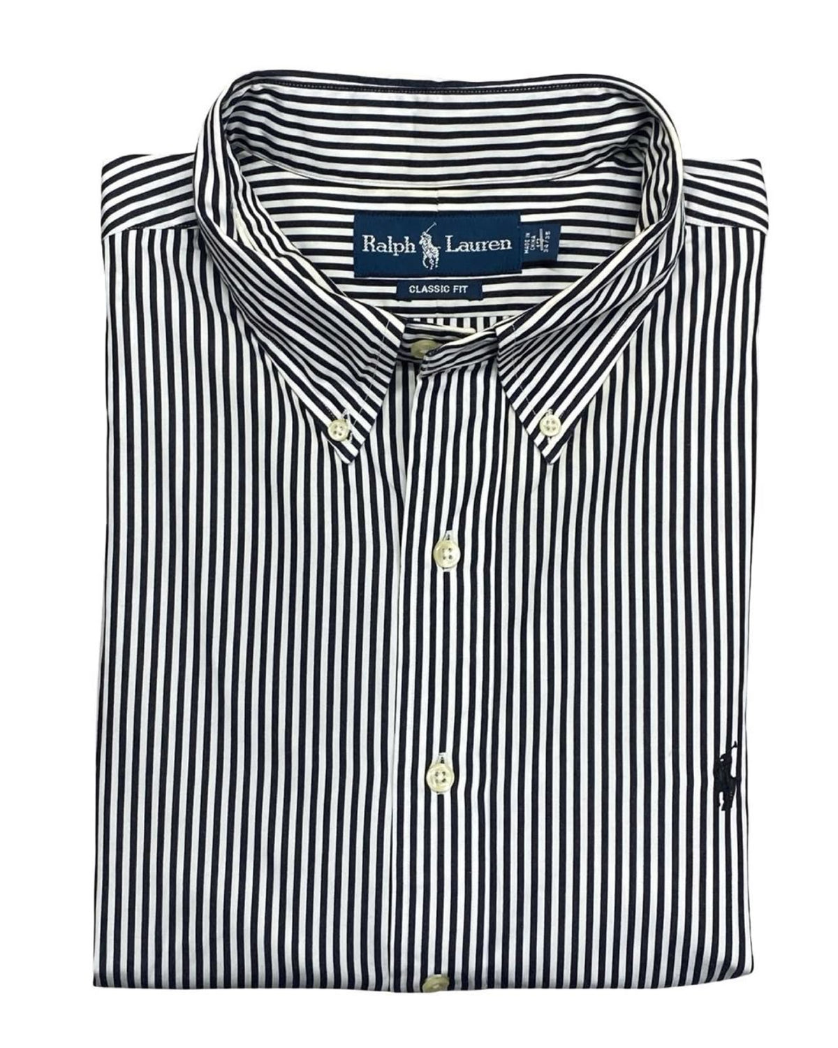 RALPH LAUREN — STRIPED BUTTON-DOWN SHIRT