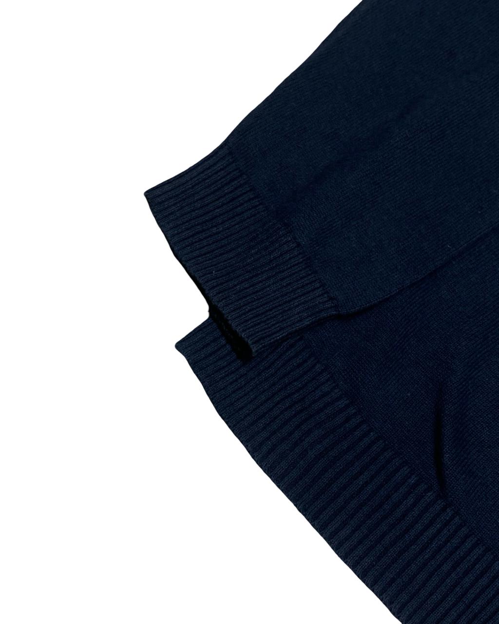 Nautica Navy Blue Half-Zip Sweater | Size XL | Chest 26.5”