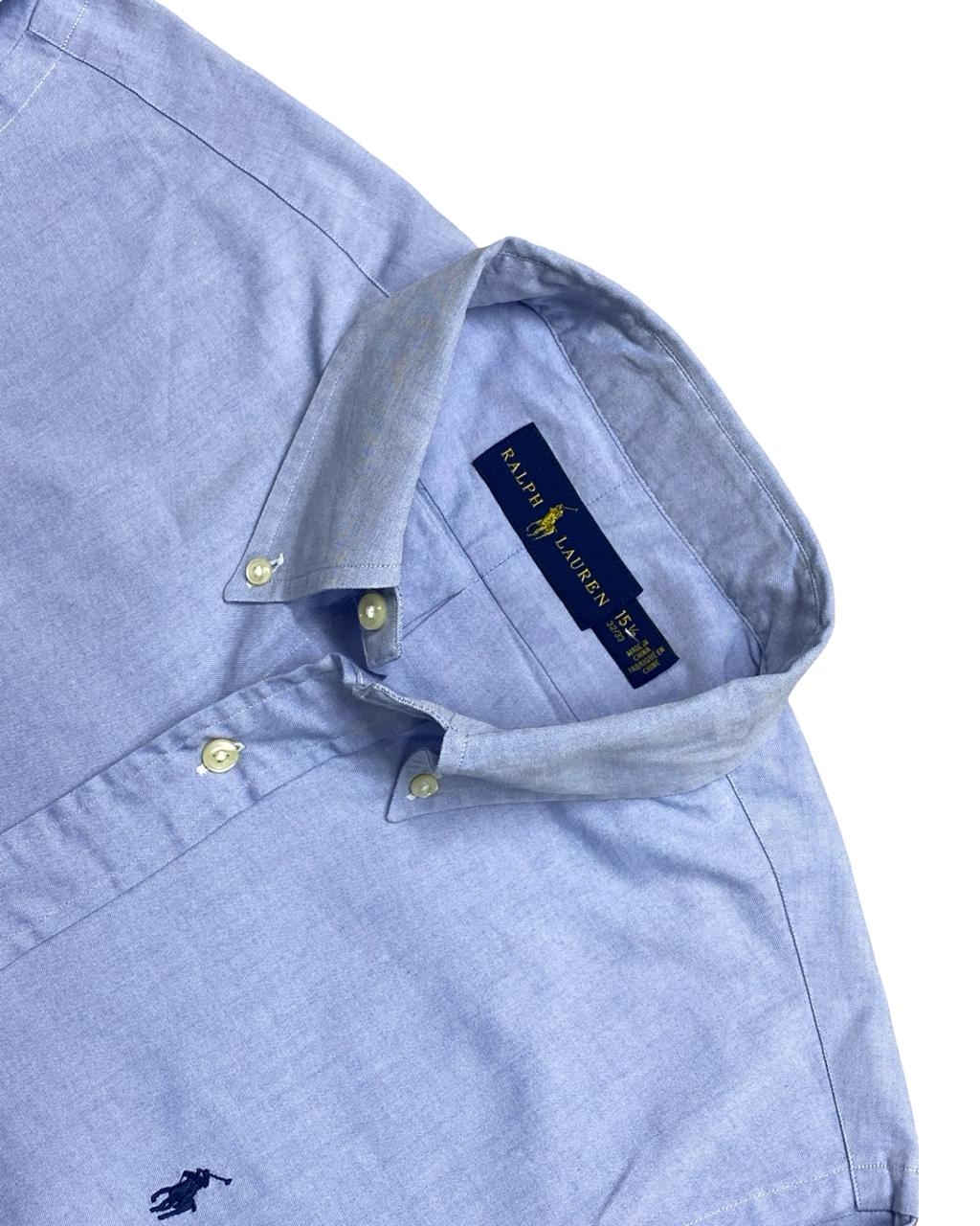 Ralph Lauren Light Blue Oxford Button-Down Shirt | Size Medium | Chest 22.5”