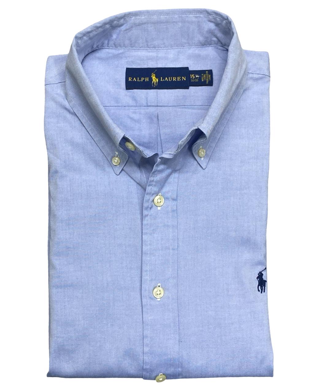 Ralph Lauren Light Blue Oxford Button-Down Shirt | Size Medium | Chest 22.5”