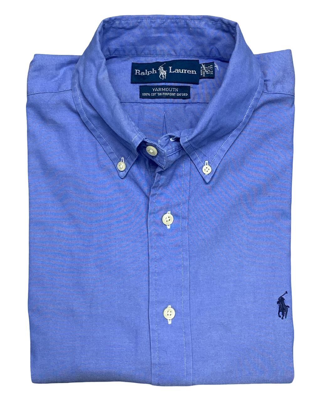 Ralph Lauren Royal Blue Pinpoint Oxford Button-Down Shirt | Size XL | Chest 25.5”